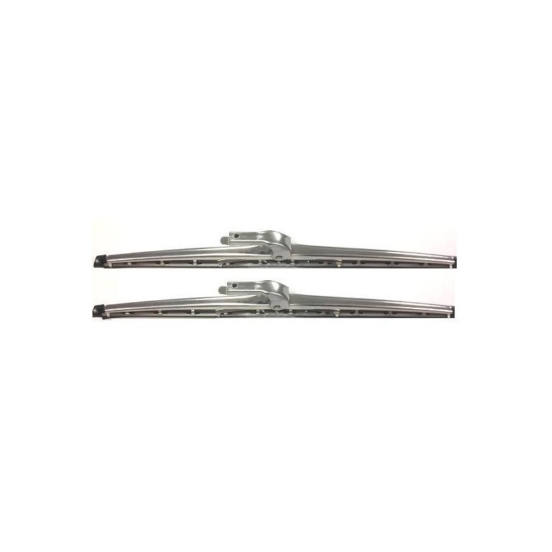 Kit coppia spazzole tergicristallo 280 mm cromate con attacco grande Kit coppia spazzole tergicristallo 280 mm cromate con attacco grande