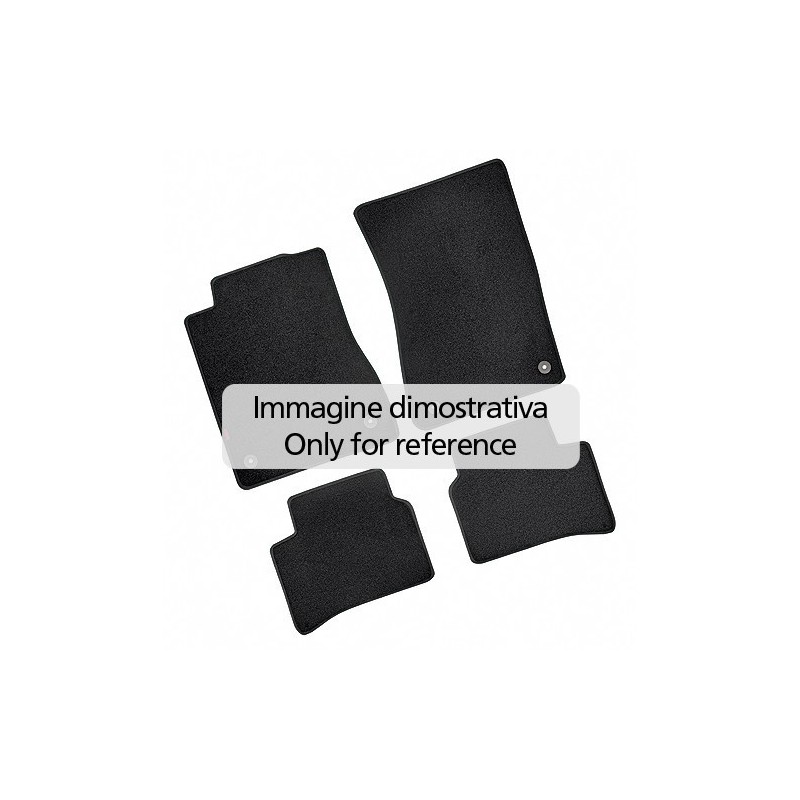 Set tappeti su misura in moquette nero Smart Forfour 11/2014 in poi Set tappeti su misura in moquette nero Smart Forfour 11/2014 in poi