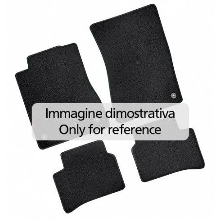 Set tappeti su misura in moquette nero Smart Forfour 11/2014 in poi