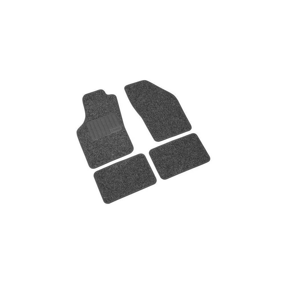 Tappeti Auto I10 2010-2015 – Serie Completa 4 Pezzi In Moquette Nera – Made In Italy Antiscivolo - 4