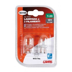 12V Lampada zoccolo vetro -...