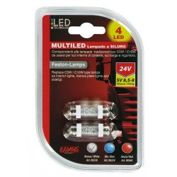 24V Lampada siluro 4 Led -...