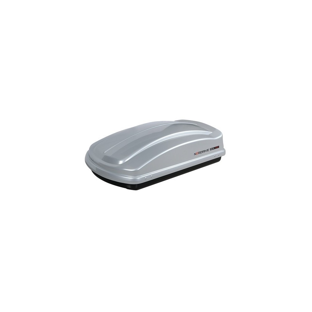 Box Da Tetto NORDRIVE N60025 530D, 530 Litri, ABS Nero Lucido, Doppia Apertura, Con Cinghie E Kit Di Montaggio Completo