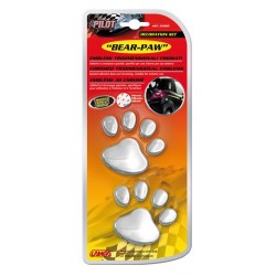 Emblema 3D cromato Bear paw