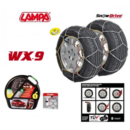WX-9 - Catene da neve per auto gruppo 14