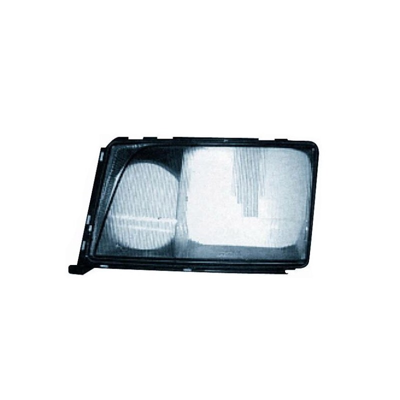 Vetro faro con cornice cromata guida - sx Vetro faro con cornice cromata guida - sx