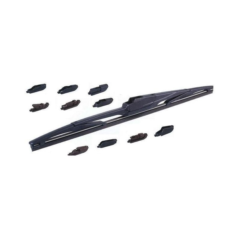 Spazzola posteriore tergilunotto universale con 10 adattatori 325 mm Spazzola posteriore tergilunotto universale con 10 adattatori 325 mm