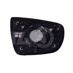 Piastra specchietto termica con vetro asferico cromato sx
