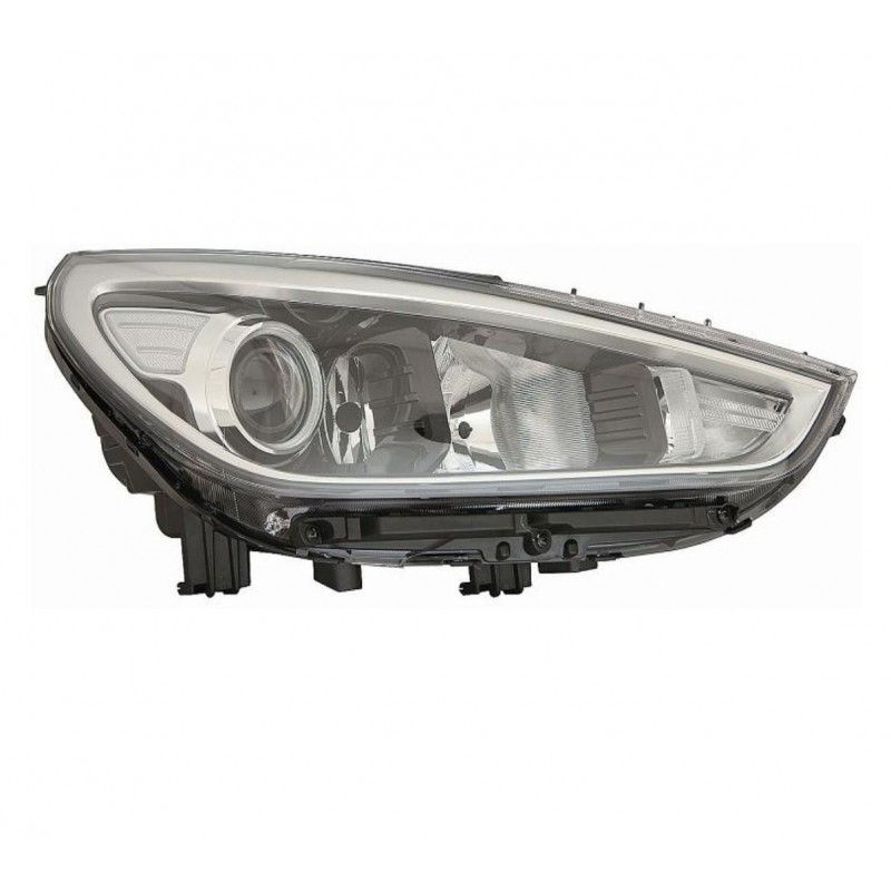 Faro Proiettore H11 HB3 WY21W-W5W parabola cromata passeggero dx Faro Proiettore H11 HB3 WY21W-W5W parabola cromata passeggero dx