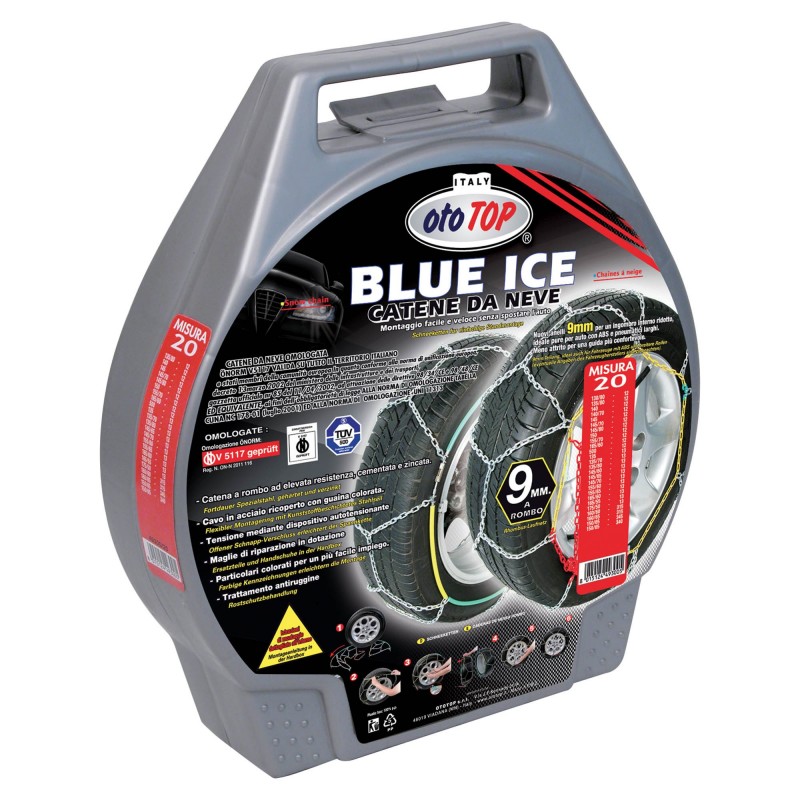 Ototop Blu Ice Catene da neve 9 mm gruppo 9,5