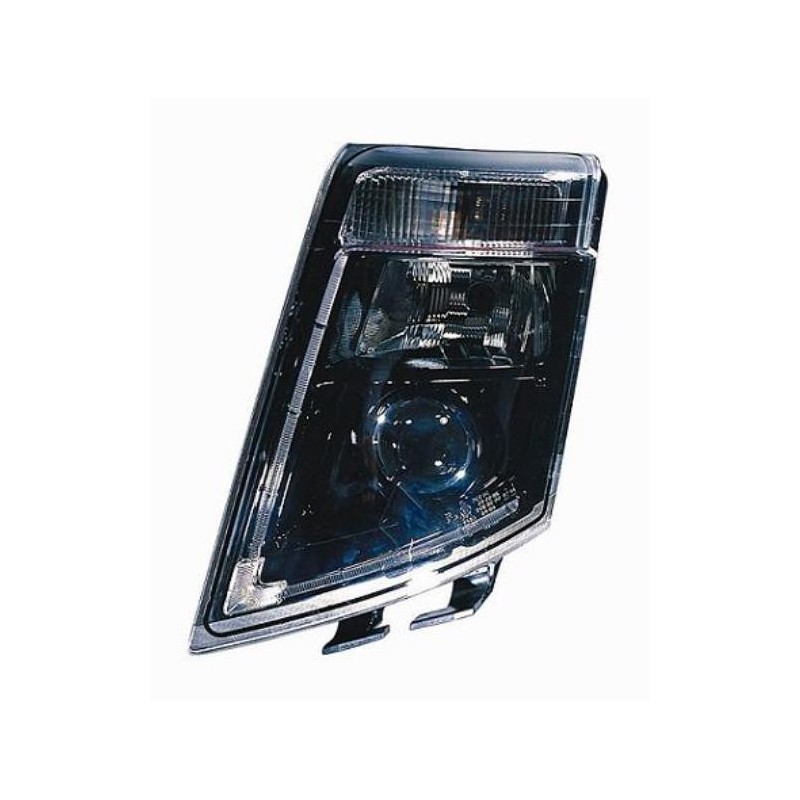 Faro proiettore H7-H7 parabola nera a led dx