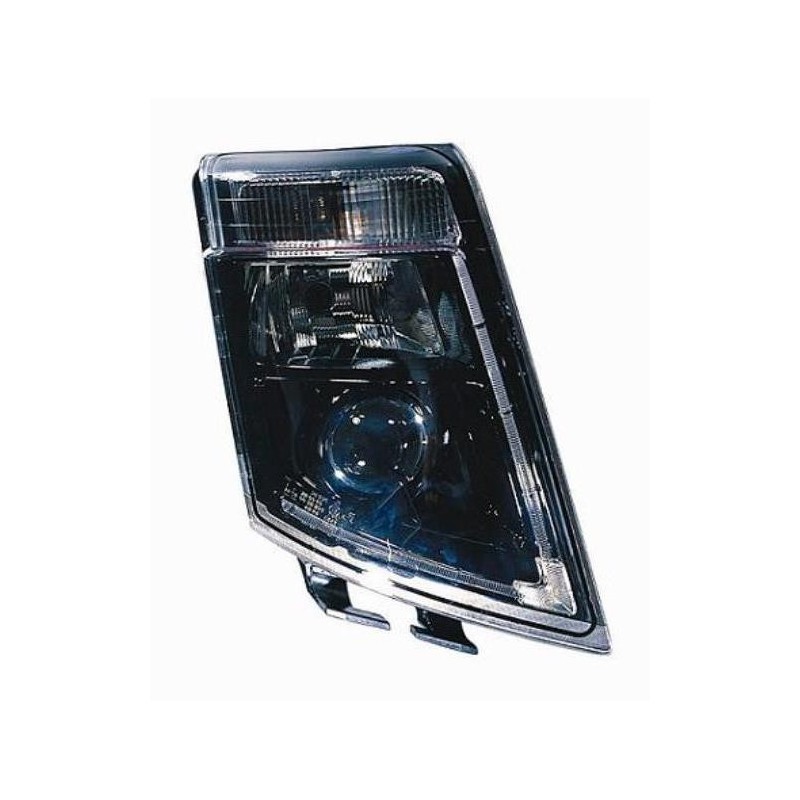 Faro proiettore H7-H7 parabola nera a led sx