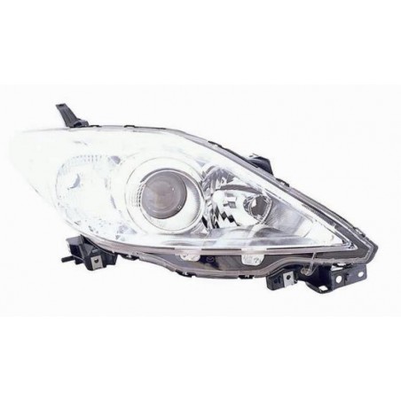 Faro proiettore H7-HB3 parabola cromata passeggero - dx