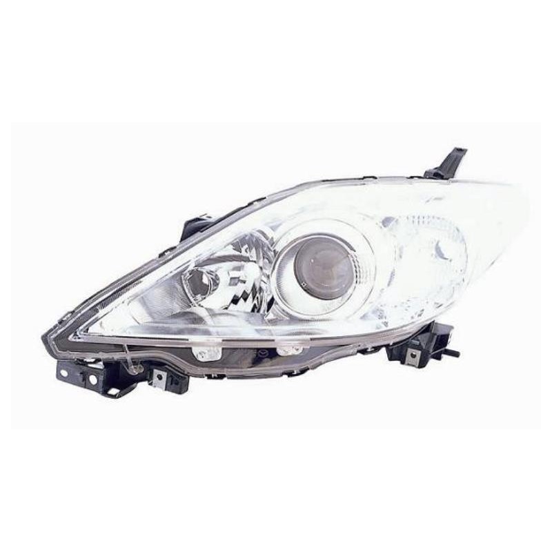 Faro proiettore H7-HB3 parabola cromata guida - sx
