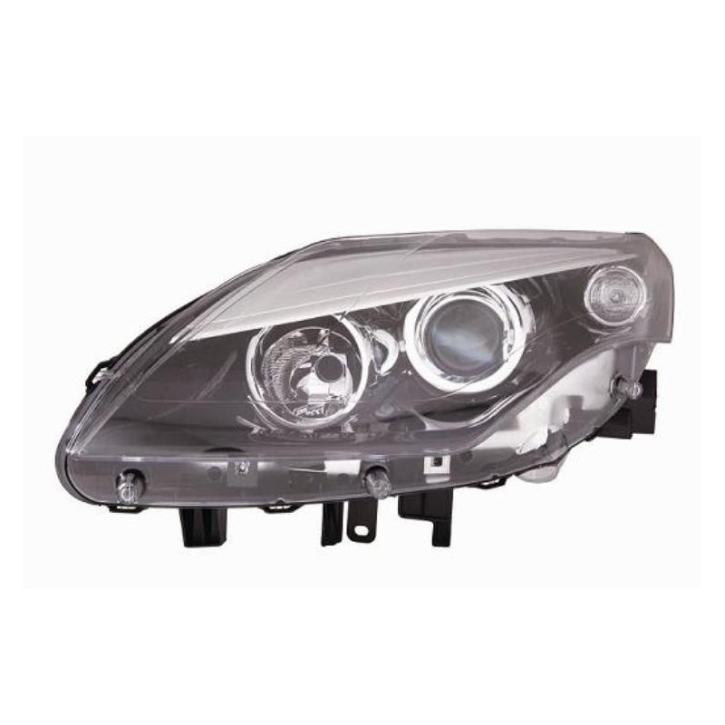 Faro proiettore H7-H7 parabola nera guida sx