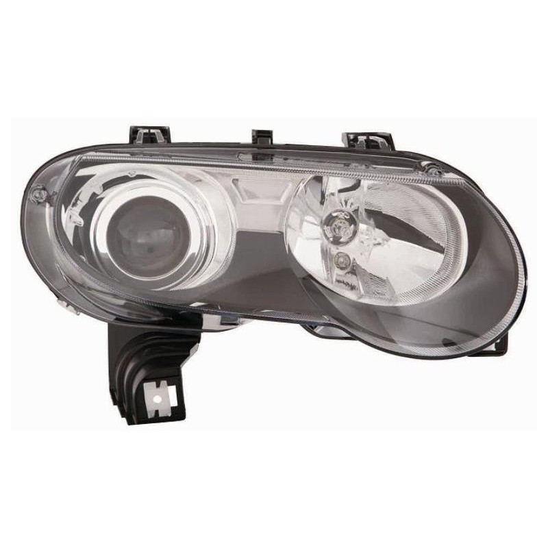 Faro proiettore H7-H9 parabola nera guida - sx