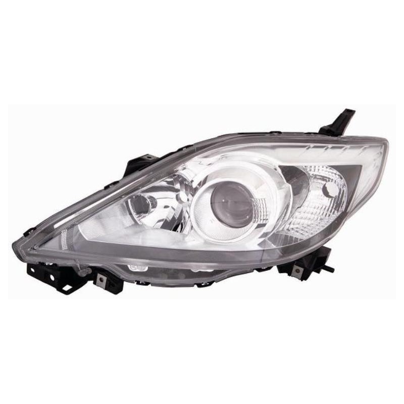 Faro proiettore H7-HB3 parabola nera guida - sx