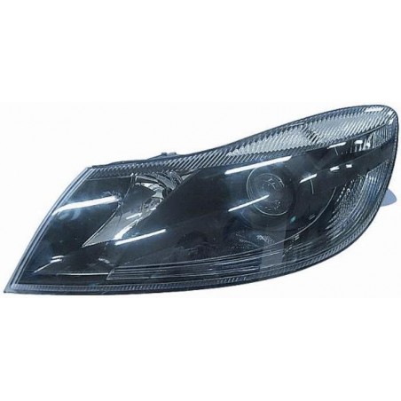 Faro proiettore H7-H1 parabola nera guida sx