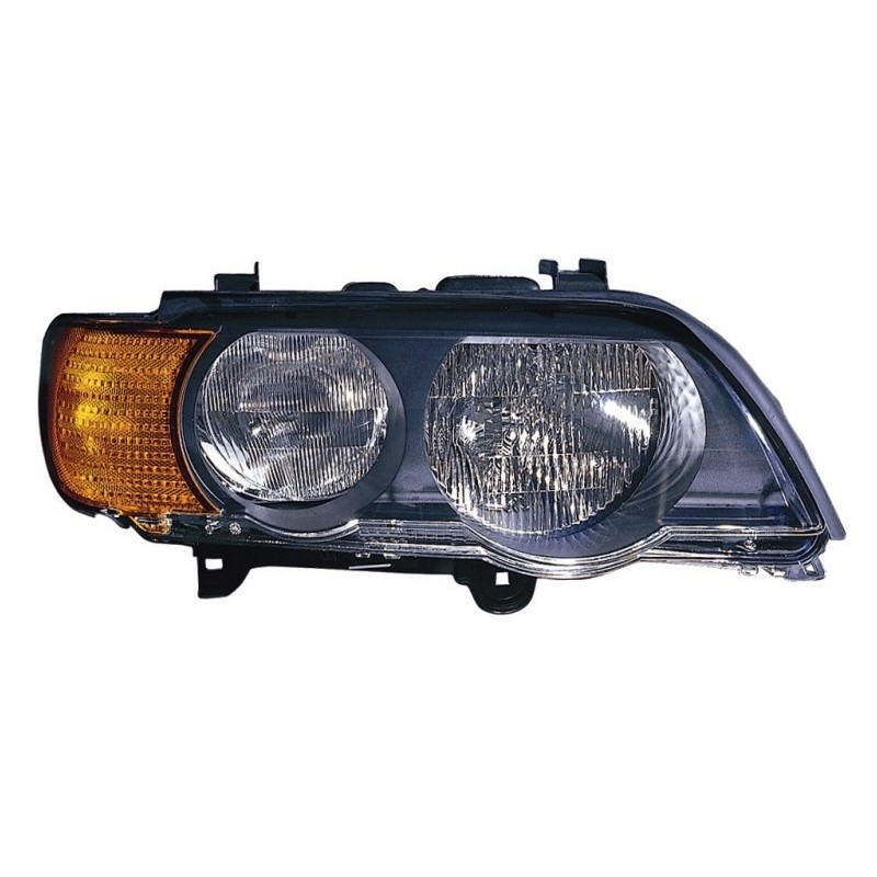 Faro proiettore H7-HB3 con motorino freccia arancio dx Faro proiettore H7-HB3 con motorino freccia arancio dx