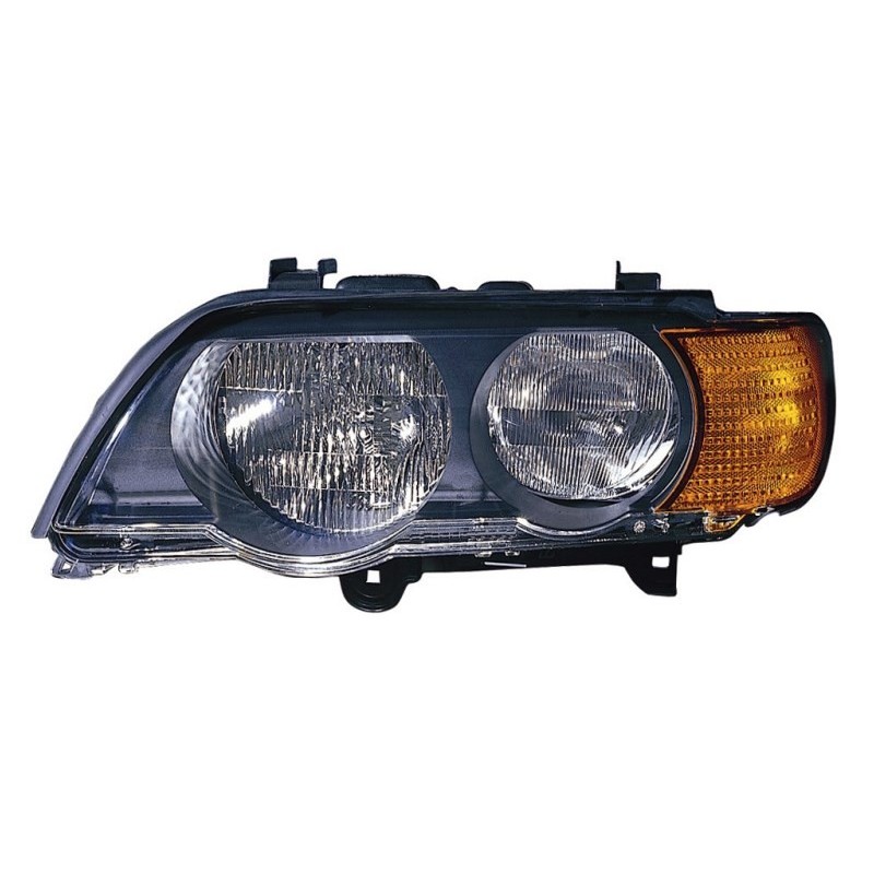 Faro proiettore H7-HB3 con motorino freccia arancio sx Faro proiettore H7-HB3 con motorino freccia arancio sx