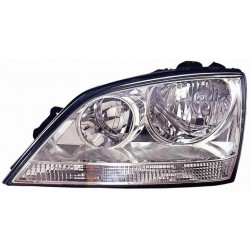 Faro proiettore H7-H1 parabola cromata guida - sx
