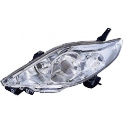 Faro proiettore H7-HB3 parabola cromata guida - sx