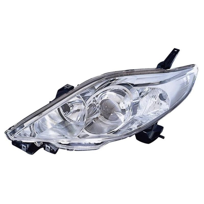 Faro proiettore H7-HB3 parabola cromata guida - sx