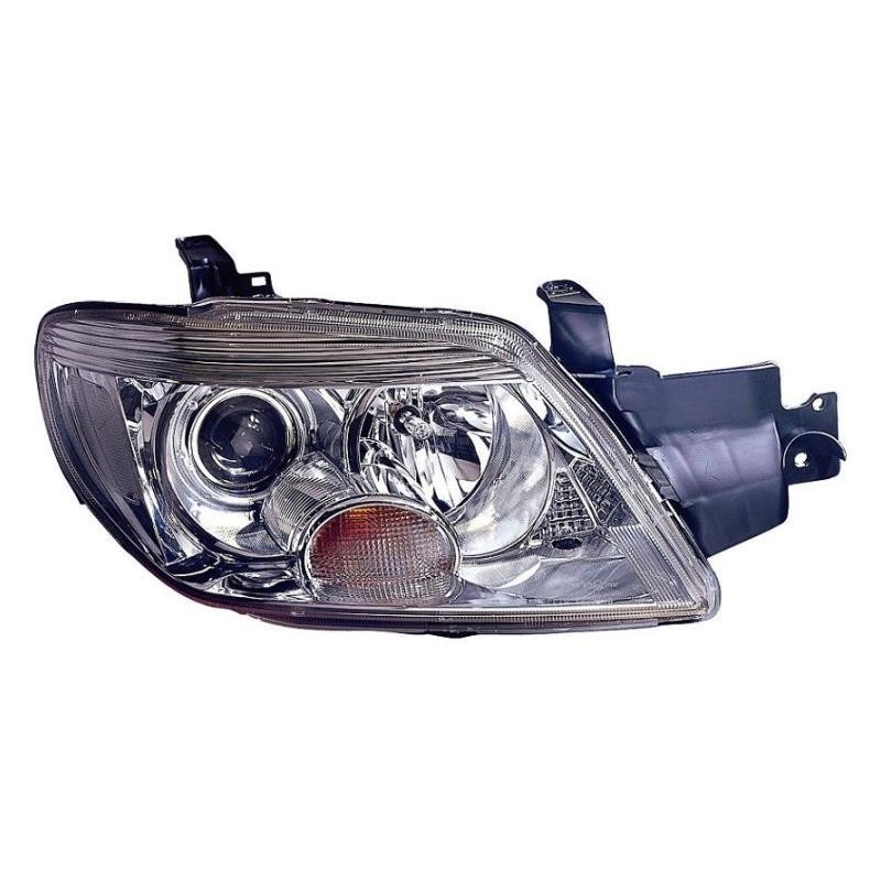 Faro proiettore HB3-H1 parabola cromata dx