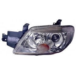 Faro proiettore HB3-H1 parabola cromata sx