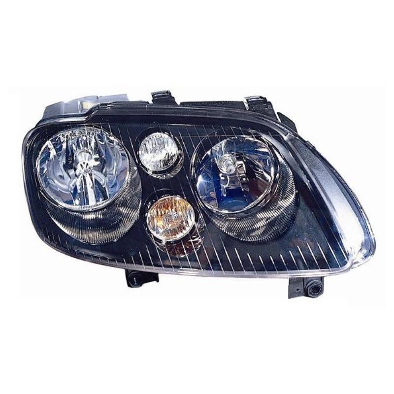 Faro proiettore H7-H7 parabola nera dx