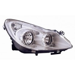 Faro proiettore H7-H1 parabola cromata passeggero - dx