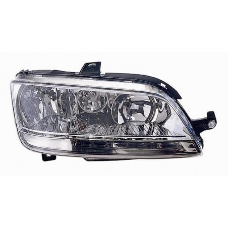 Faro proiettore H7-H7-H1 con fendi freccia bianca dx