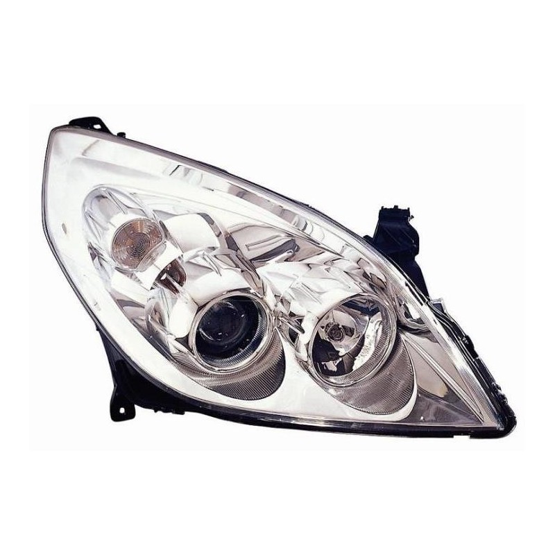 Faro proiettore H7-H1 parabola cromata passeggero - dx