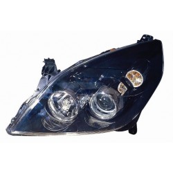 Faro proiettore H7-H1 parabola nera guida - sx