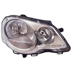 Faro proiettore H7-H1 parabola cromata passeggero - dx