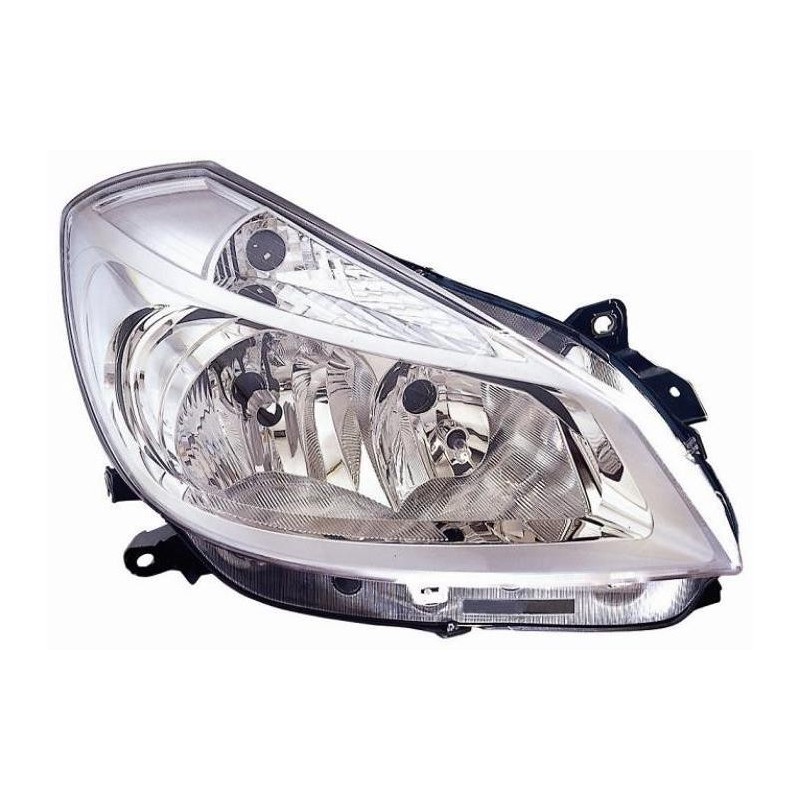 Faro proiettore H7-H7 parabola cromata passeggero dx
