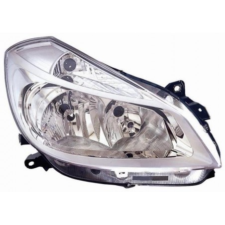 Faro proiettore H7-H7 parabola cromata passeggero dx