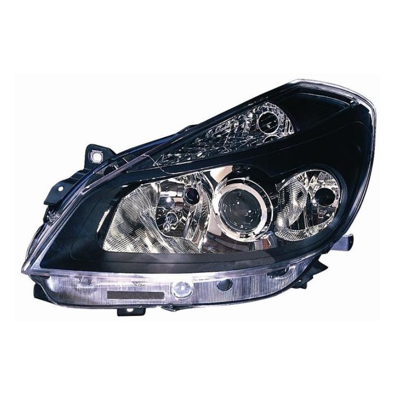 Faro proiettore H7-H7-H1 con lenticolare par nera sx