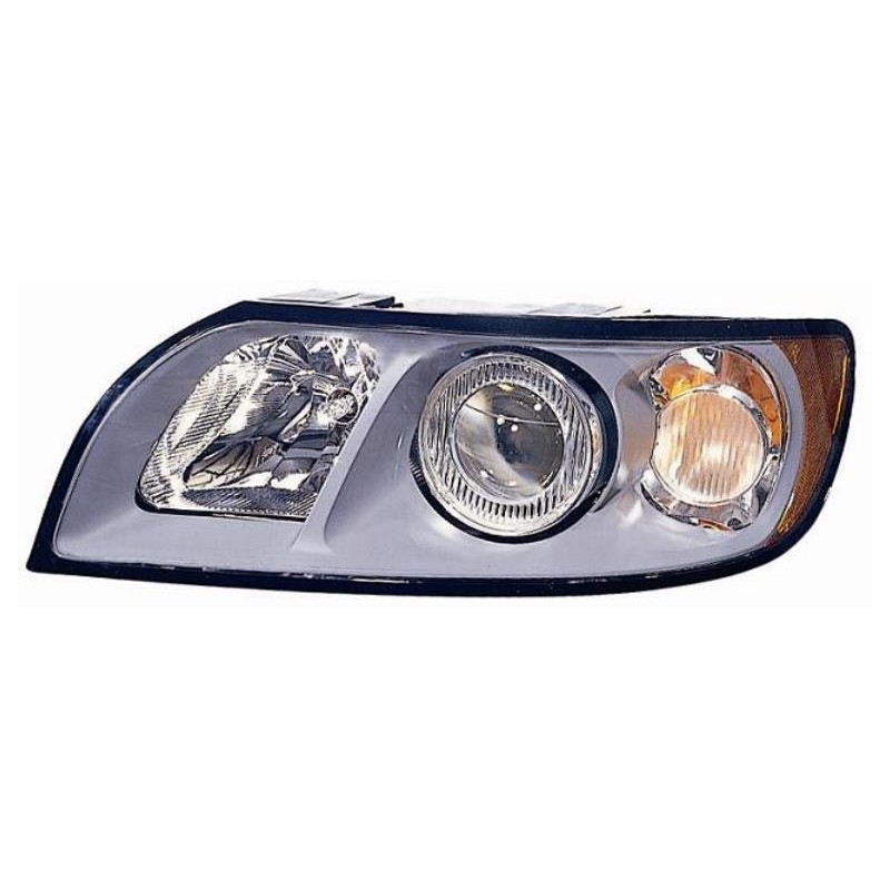 Faro proiettore H7-HB3 parabola grigia guida - sx