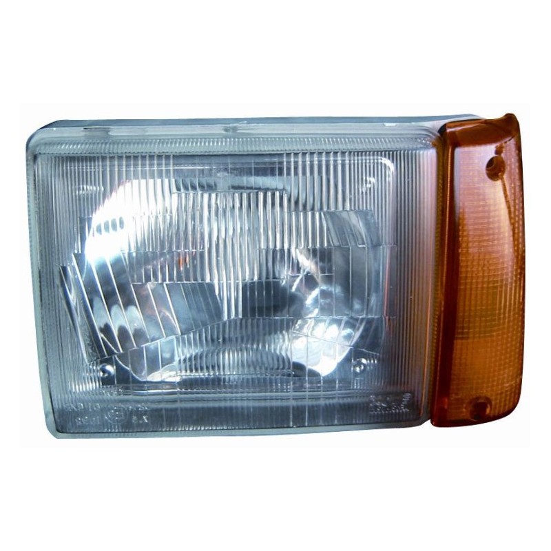 Faro proiettore R2 con freccia arancio guida - sx Faro proiettore R2 con freccia arancio guida - sx