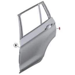 Porta posteriore passeggero dx