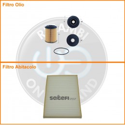 KT09105 Coppia filtri olio...