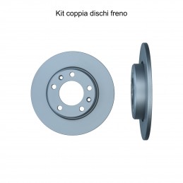 Coppia dischi freno posteriore