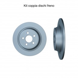 Coppia dischi freno posteriore