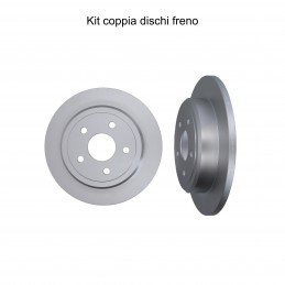 Coppia dischi freno posteriore