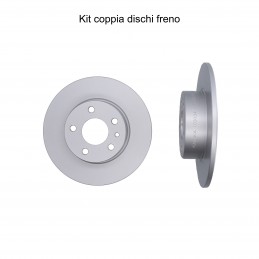 Coppia dischi freno posteriore