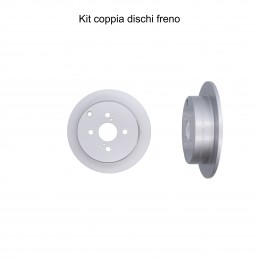 Coppia dischi freno posteriore