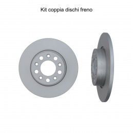 Coppia dischi freno posteriore