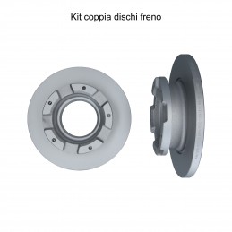 Coppia dischi freno posteriore