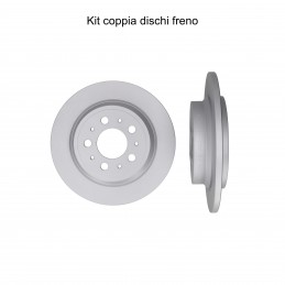 Coppia dischi freno posteriore